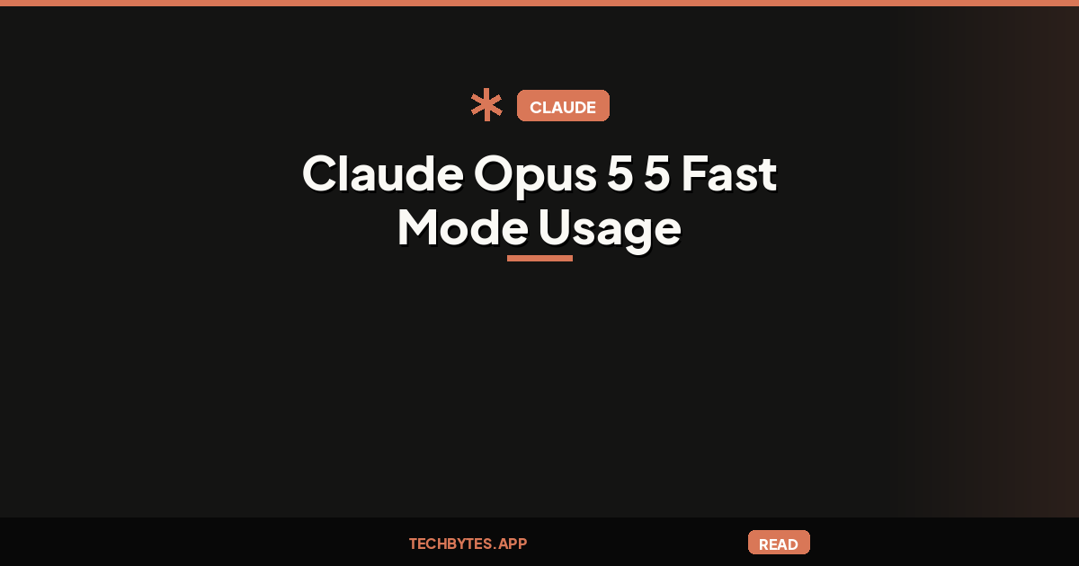 Claude Opus 5.5 fast mode, usage limits, and model switching