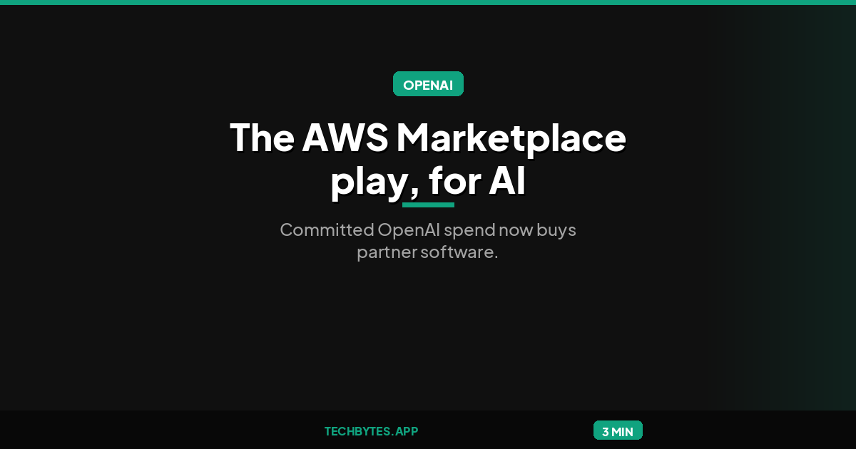 OpenAI Marketplace Lets Enterprises Spend Commitments on 32 Partners