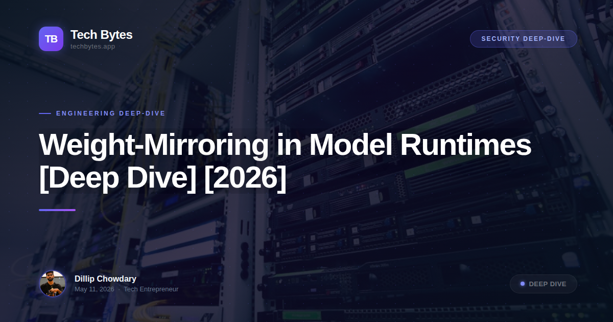 Weight-Mirroring in Model Runtimes [Deep Dive] [2026]